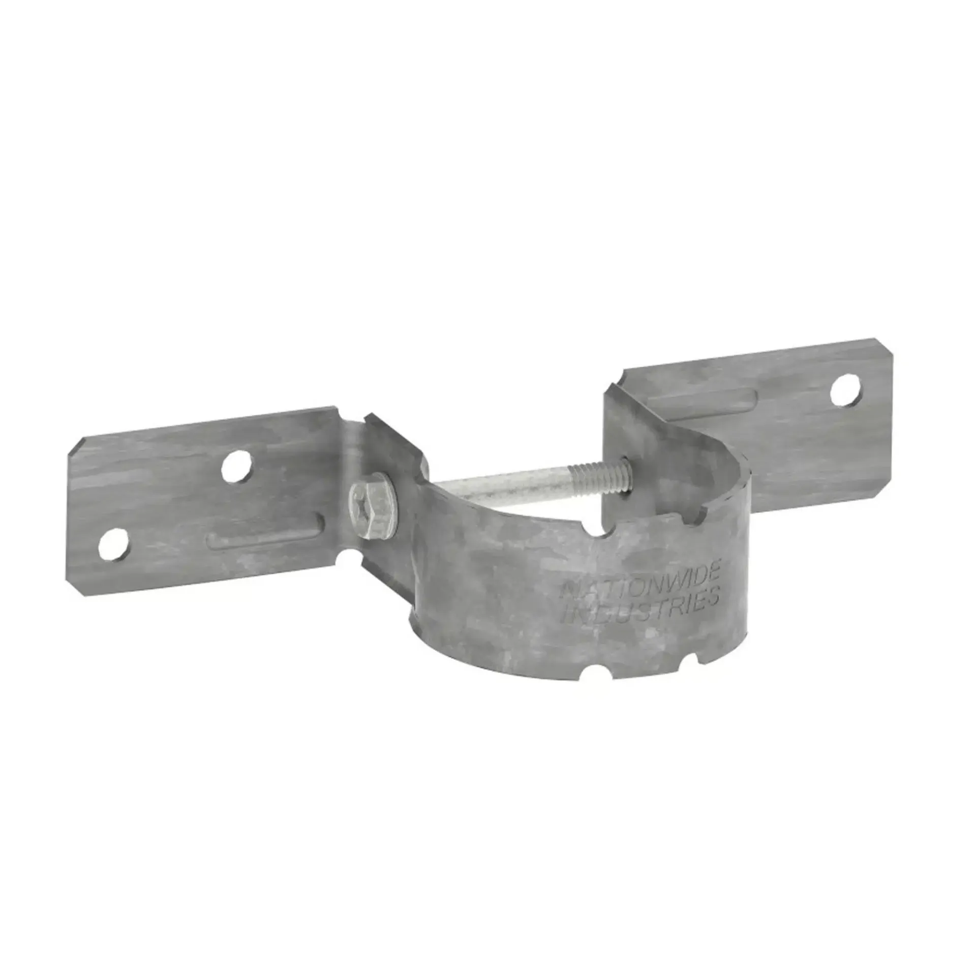 [FEN-HDW-BRKT-2A] Fence Rail Bracket — Galvanized, Post-to-Rail